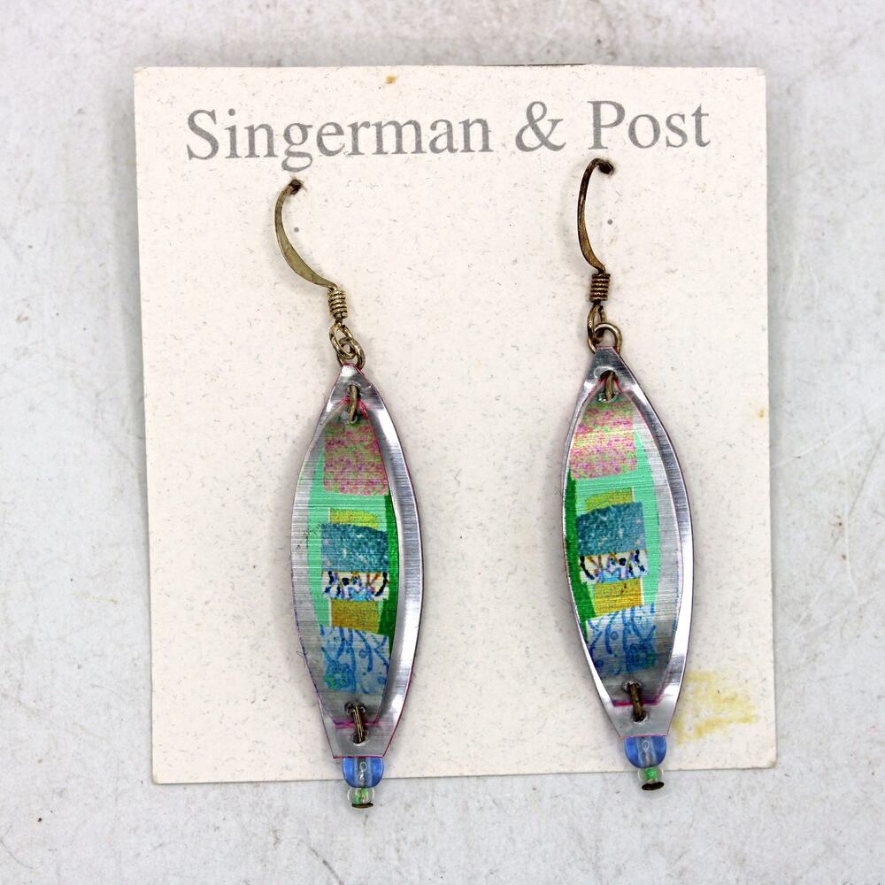 NOS Singerman & Post Geometric Earrings T4